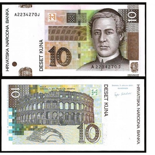 Croatia kuna 2001 unc - 10,