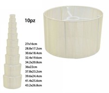 x 10 Pezzi Paralume Cilindrico
