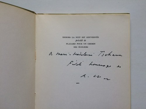 René char dehors - ", la