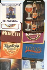 10 SOTTOBICCHIERI DA COLLEZIONE DI BIRRE VARIE