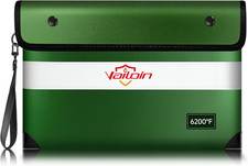 Borsa Portavalori Ignifuga Con Cerniera Impermeabile, Portasoldi Ignifugo E Fino