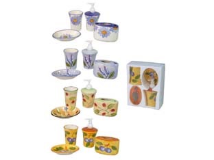 Set bagno ceramica decorata - bagno, in