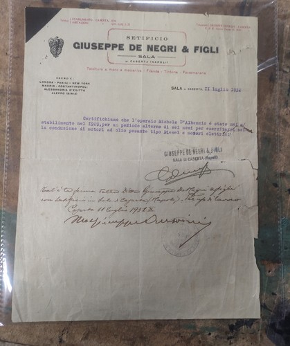 Caserta raro documento - caserta,