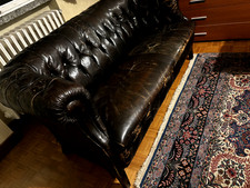 Divano Frau  + due poltrone in pelle fumoir