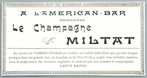 1910 american bar paris - american,