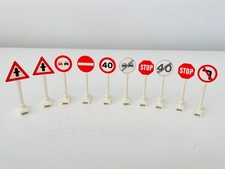 10x LEGO Road Signs Classic cartelli stradali Vintage RARE 6386 6315