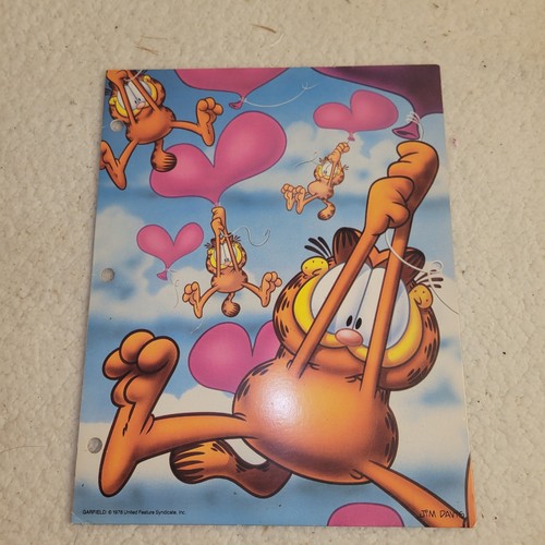 Cartella garfield vintage 1978 - cartella,