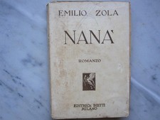 NANA' DI EMILIO ZOLA ROMANZO LIBRO DA COLLEZIONE ANTICO VINTAGE 1933