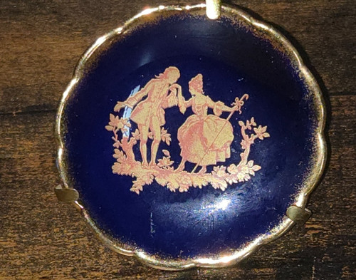 Limoges cobalt blue gilded - cobalt,