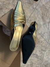 Zara 100% leather mules in