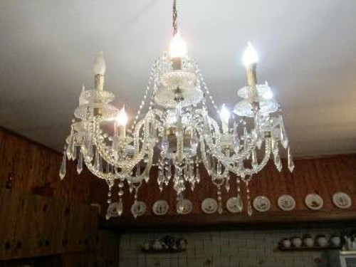 Vintage lampadario 8 luci - 8,