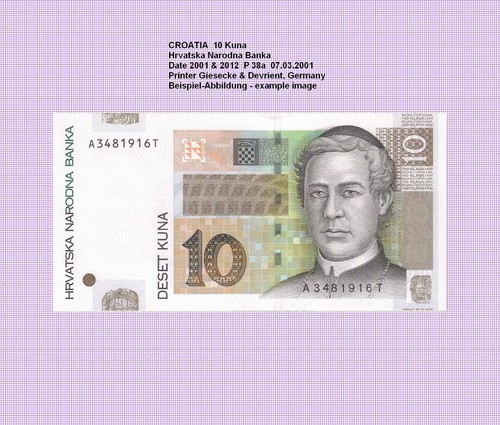 Croazia kune - 10, 2001