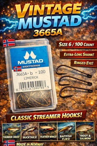 Ganci streamer vintage mustad - streamer,