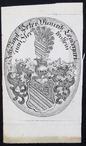 Exlibris libris um 1750 - ex,