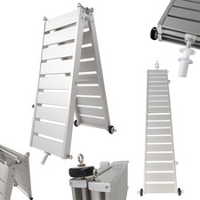 WORHAN® Passerella per Barca a Vela Yacht Alluminio Pieghevole Leggera con Presa