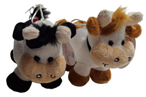 Peluche mucca due colori - in,