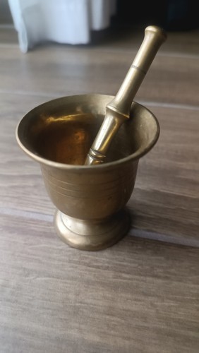 Piccolo mortaio ottone epoca - piccolo,