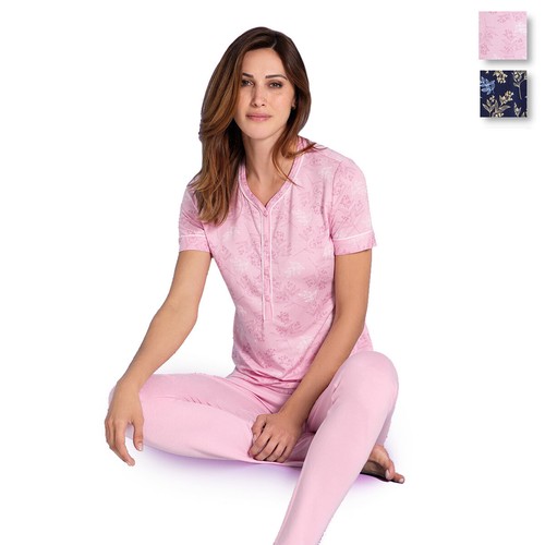 Pigiama donna estivo floreale - pigiama,