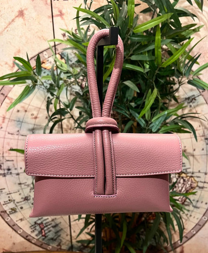 Borsa nodo colore rosa - a,