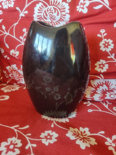 Vaso ceramica nera vintage - ceramica,