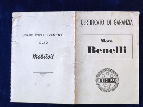 Libretto garanzia moto benelli - libretto,