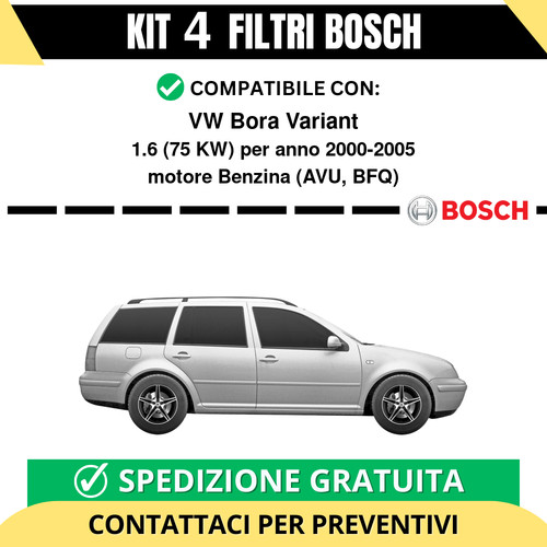 Kit bosch filtri tagliando - kit, 4