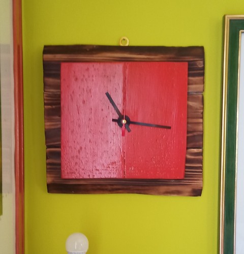 Orologio parete legno - orologio, in