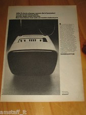 MAGNADYNE ALFA 5 TV TELEVISORE=ANNO 1974=PUBBLICITA=ADVERTISING=