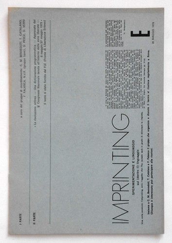 Imprinting 1976 - e,