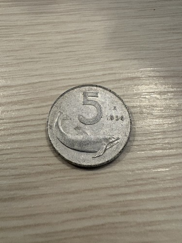 Lire delfino anno - lire, 1954