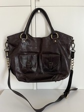 Borsa Nero Giardini Vera Pelle Colore Testa Di Moro 