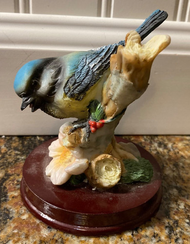Statuina uccellino blue tit - statuina, in