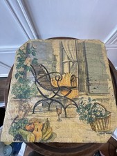 Piastrella ardesia decoupage