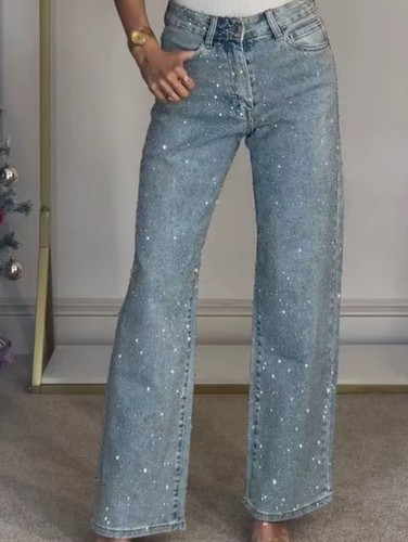 Jeans donna vita - alta, gamba
