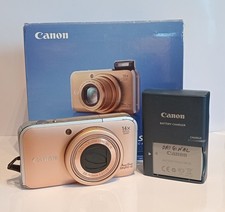 Canon PowerShot SX210 IS 14,1MP fotocamera digitale oro funzionante scatola con caricatore