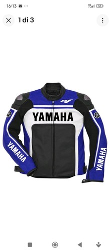Giacca pelle moto yamaha - moto,