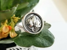 Anello con moneta di Atena la