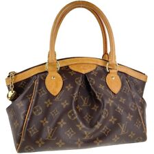Borsa a mano Louis Vuitton Monogram Tivoli PM in pelle e tessuto marrone 2763