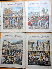 1910-LA DOMENICA DEL CORRIERE-43 numeri anno XII rivista-A.BELTRAME+
