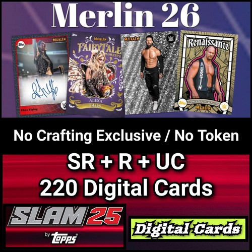 Topps wwe slam merlin - topps,