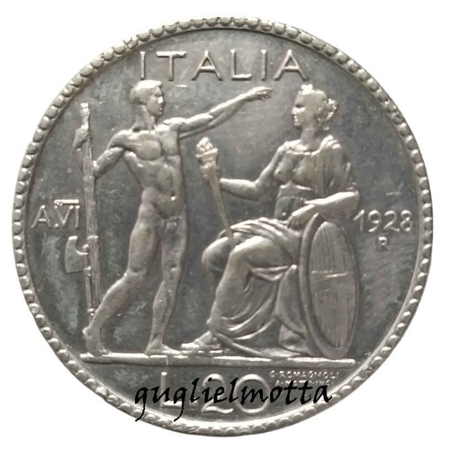 Regno italia littore lire - d'italia, 20