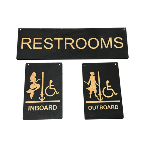 Insegne bagno entrobordo - , e