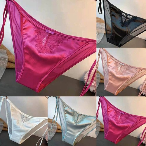 Con lacci slip raso - con, seta