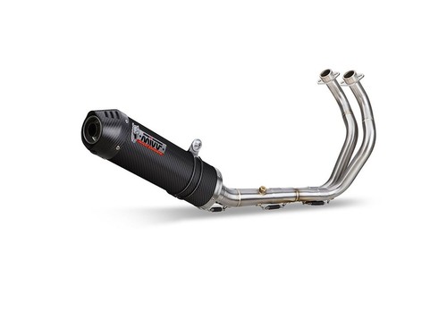 Scarico completo oval carbonio - scarico,