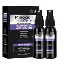 4 PZ 5% - Per Uomo e Donna Spray Crescita Capelli Più Sani e Spessi