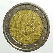 Moneta Italia 2 Euro XX Giochi olimpici invernali di Torino 2006