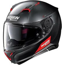 CASCO HELMET INTEGRALE N87 EMBLEMA N-COM FLAT BLACK NOLAN SIZE M