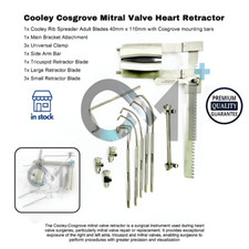 Cooley Cosgrove Valvola Mitrale Ritrattore Cuore CE Chirurgia Cardiovascolare di OldMed