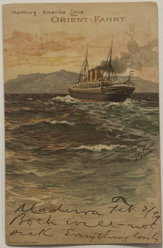 Steamer hamburg amerika line - steamer,