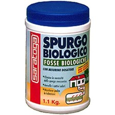 Spurgo Biologico Saratoga Polvere per Fosse Biologiche 1.1 Kg misurino dosatore